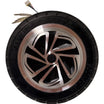 E-skūtera rumbas motors 36V 350W | 8 collu riteņa rumbas motors (200x50) | Ieskaitot cietgumijas riepas un Hola sensorus | Sudrabaini melns