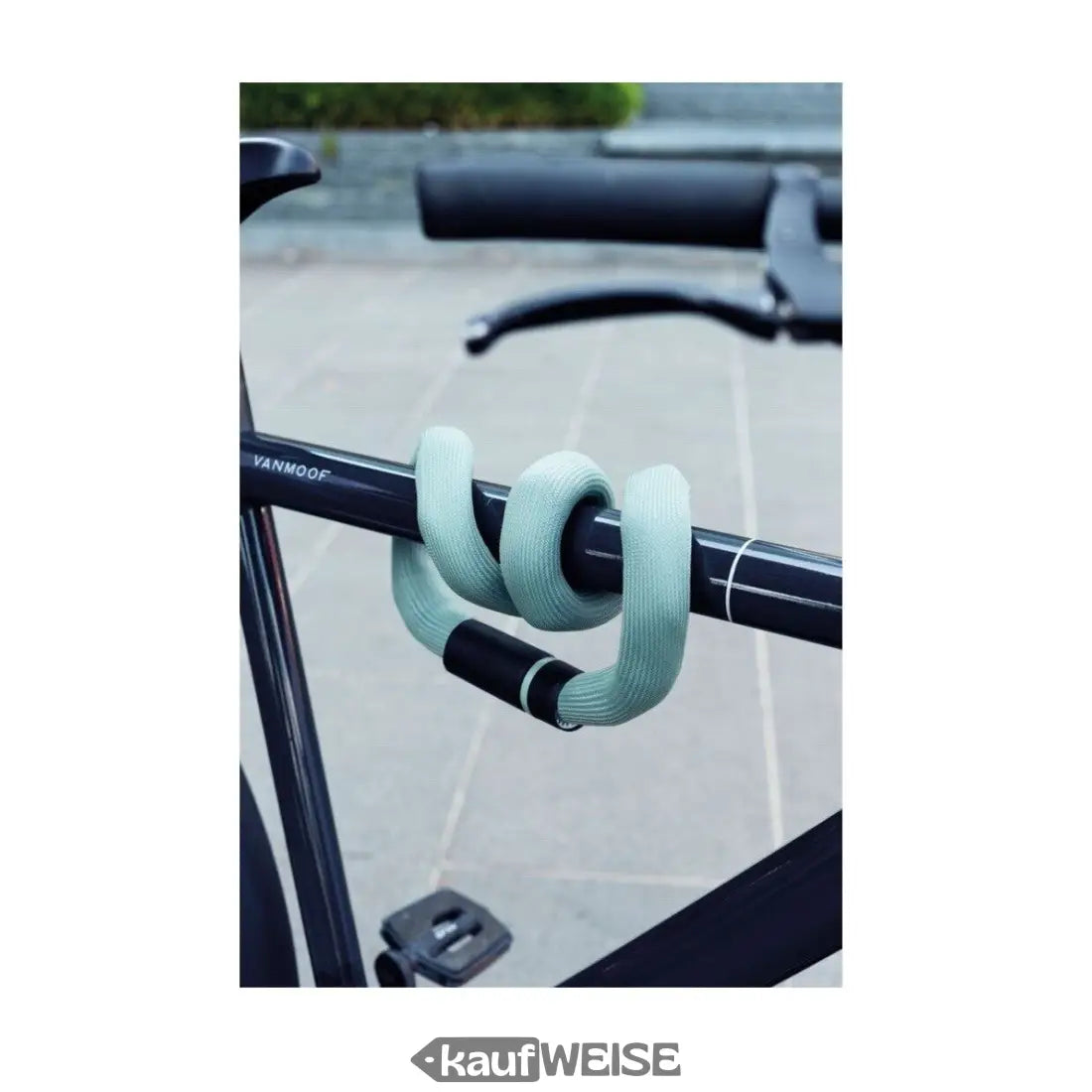 Lichtblaues ABUS Gans Lock 6206K/110 um Fahrradrahmen, robustes Fahrradschloss