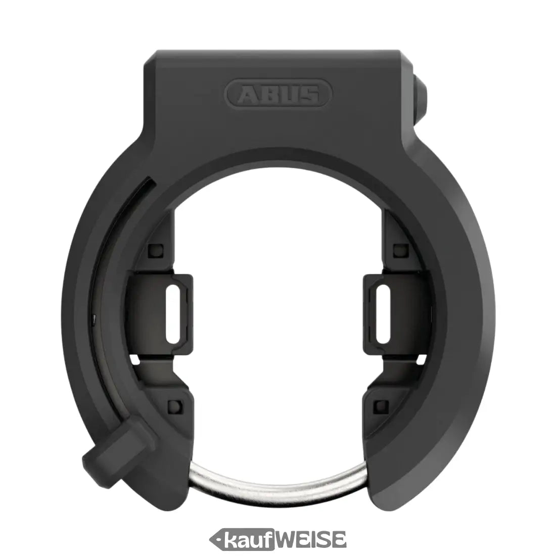 Schwarzes Fahrradrahmenschloss mit Metallhaken für mehr Sicherheit bei ABUS Granit XPlus 6950M