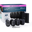 Arlo Ultra 2 4K drošības sistēma ar 4 kamerām (melna)