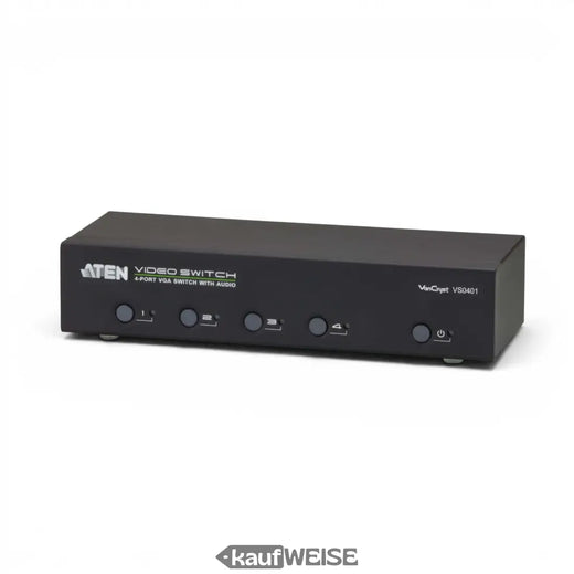 ATEN VS0401 4 portu VGA pārslēdzējs ar audio un RS-232