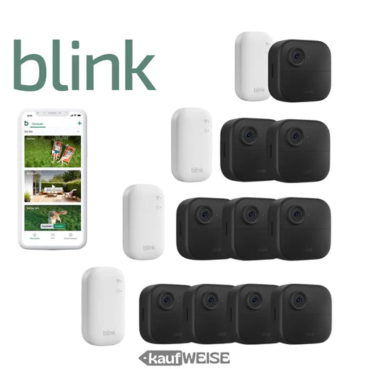 Blink Outdoor 4 novērošanas kameru komplekts | 1-4 kameras, no kurām izvēlēties | ieskaitot sinhronizācijas moduli