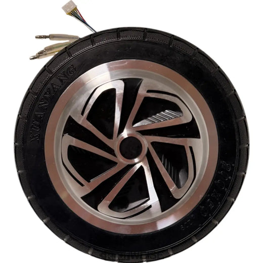 E-skūtera rumbas motors 36V 350W | 8 collu riteņa rumbas motors (200x50) | Ieskaitot cietgumijas riepas un Hola sensorus | Sudrabaini melns