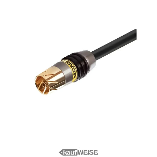 Monster Video 2 antenas kabelis | 1,5 m koaksiāls | Dubults ekranējums | 24k zelta kontakti | HDTV