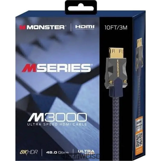 Monster M3000 HDMI Kabel 8K Ultra High Speed 3 Meter Verpackung in voller Ansicht