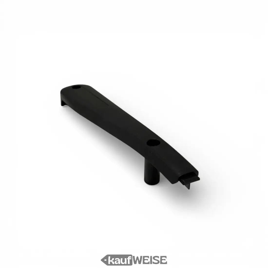 Schwarzer Plastikgriff mit zwei Löchern und zylindrischem Sockel für Ninebot E22 E25 E45 Reflektorhalter