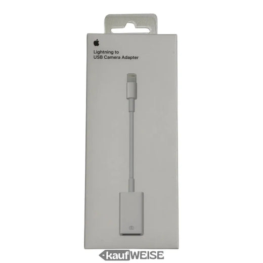 Oriģinālais Apple Lightning uz USB kameras adapteris (MD821ZM/A) | Importēt fotoattēlus un videoklipus | Pievienojiet USB ierīces iPhone un iPad