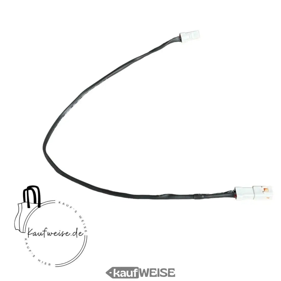 Schwarzes Kabel mit weißen Steckern für Original VanMoof Verlängerungskabel 320mm