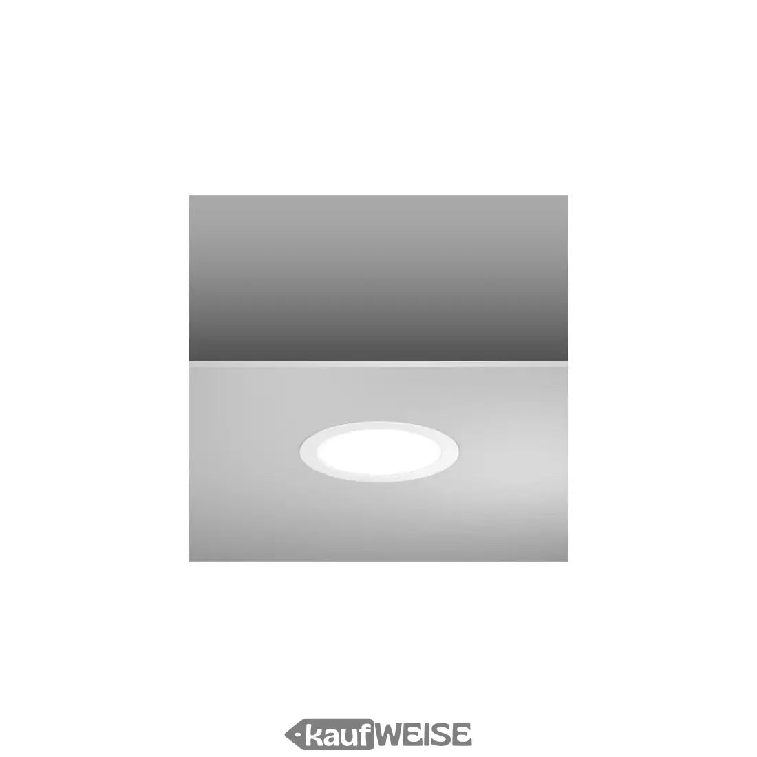 Weiße eingelassene LED Deckenleuchte mit satiniertem Glas für modernes Design