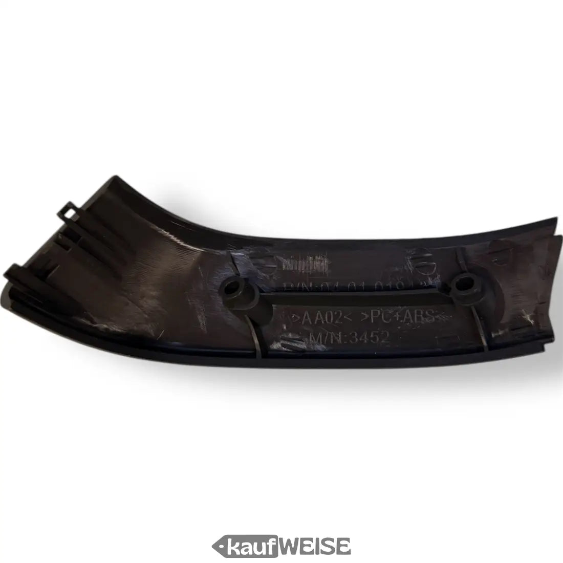 Schwarze Kunststoff-Abdeckung für Segway-Ninebot Max G2D Vorderradgabel, links oder rechts, mit geformten Kanten und Montagelöchern