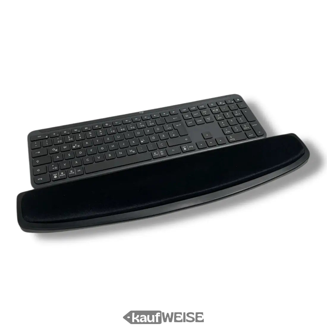 Schwarze ergonomische Tastaturunterlage Sigma KWG-1500 mit Gel-Handgelenkstütze